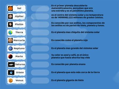 sistema solar sexto grado