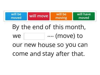 Future Perfect vs Future Continuous