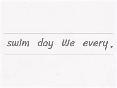 Present Simple ( word order) +