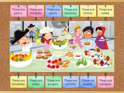  AS1 U10 Food These/Those Diagram