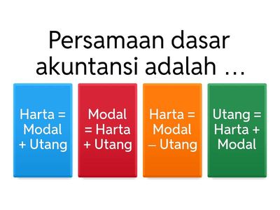 Persamaan dasar akuntansi