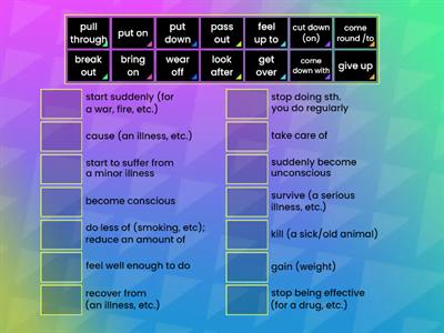 Unit 14. Health and fitness. Vocabulary. Phrasal verbs. 10th form. Grammar and Vocabulary. Macmillan.