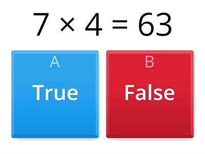 Multiplication by 7 Quiz