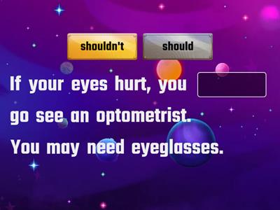 [Unit 4] Should vs. Shouldn't