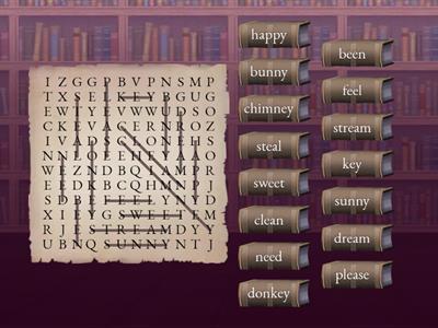 Wordsearch 1 - /ee/ sound