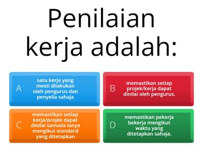 GYV50043/GAA5043 UNIT 9: PENILAIAN KERJA (EVALUATE WORK)