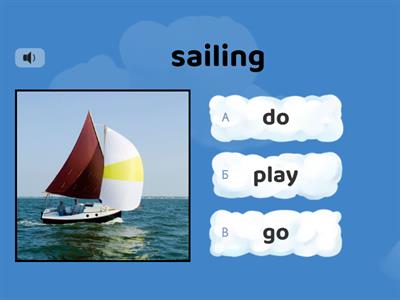 Sports collocations   go// play // do