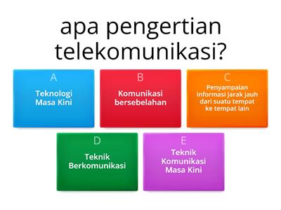 Latihan Soal tentang Sejarah Telekomunikasi 