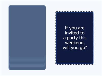 Speaking -  First conditional