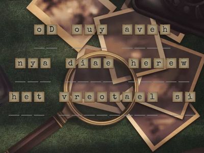 Indirect Questions (Anagram)