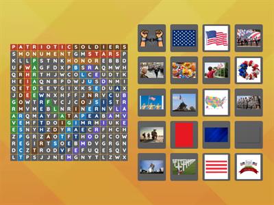 Memorial Day Wordsearch