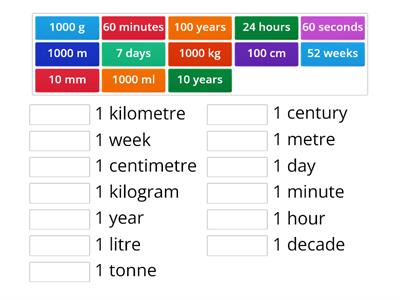 Match up1 capacity and measure