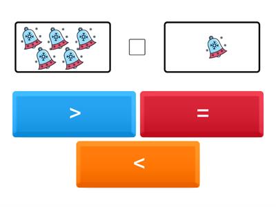 Veće, manje, jednako (brojevi do 5)