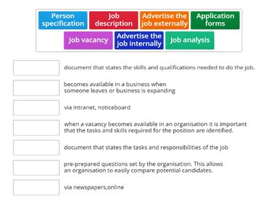 Stages of Recruitment 