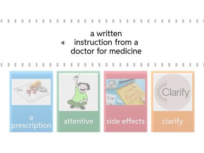 Match the meanings with correct words.