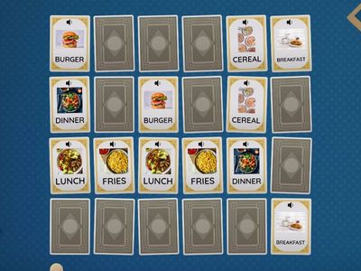 VOCABULARY GAME (FOOD, MEALS)