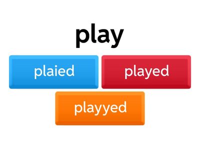 Simple Past Tense Verbs