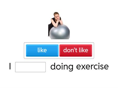 I like / I don't like