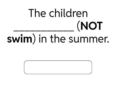 Present Simple Negative