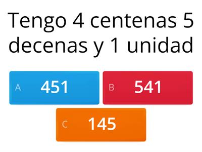 Tengo  centenas decenas y unidades. ¿Quién soy?