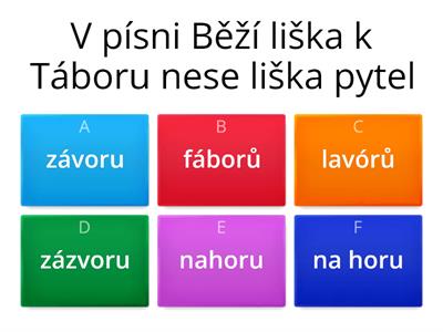 Znáte lidové písně? 