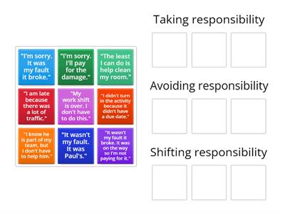 Taking Responsibility