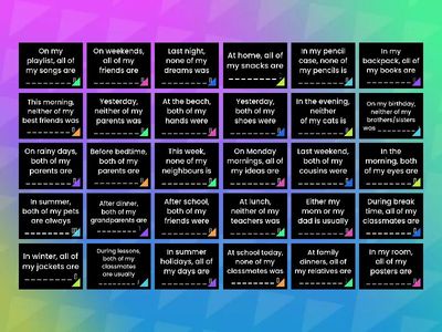 both / all / neither / none / either. Revision-completing 