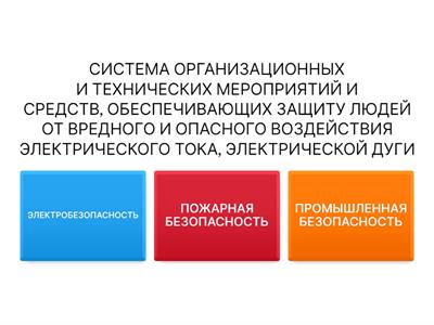 ОСНОВЫ ЭЛЕКТРОБЕЗОПАСНОСТИ