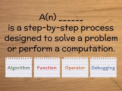 UotP Foundations to Programming Ch. 1-6 Terms