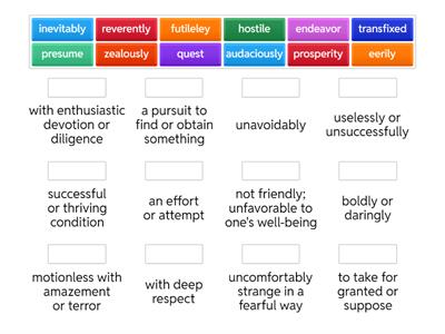 Vocabulary - Lessons 1-3