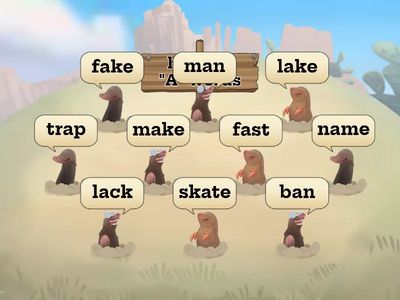 magic E long A: cake