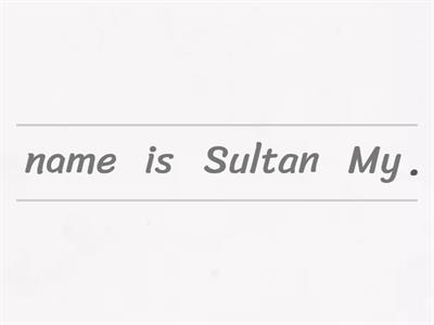 Sentence Rearrange Grade 2