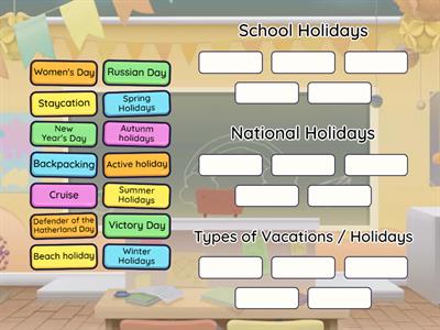 Types of Holidays