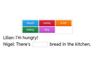 EC A1+ - Unit 2 - Some/Any/Much/Many/A lot