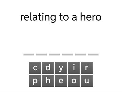 Suffixes -ty/ity, -ic, -ment