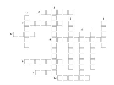 Outcomes B2 U6L2 Listening: nice vocab crossword