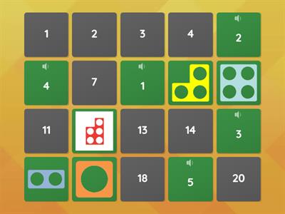 Numicon Number Recognition 1-10 Matching Pairs (Brazilian Portuguese)