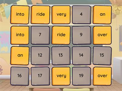 Dolch 4  Matching Pairs B