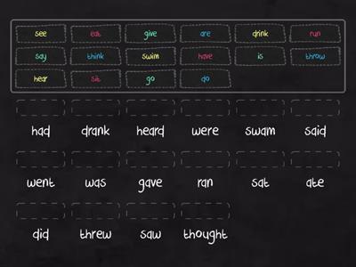 Irregular verbs