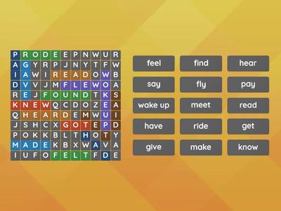 EZAP - Past tense verbs - irregular WS