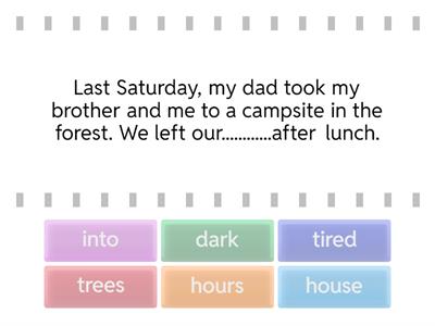 Flyers reading and writing test 2 part 3