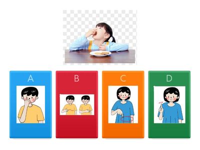 臺灣手語第二冊第2課-圖卡手語配對