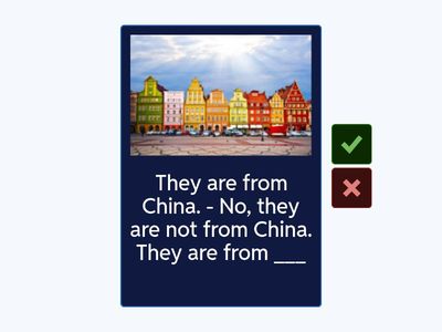 Countries am/is/are+not