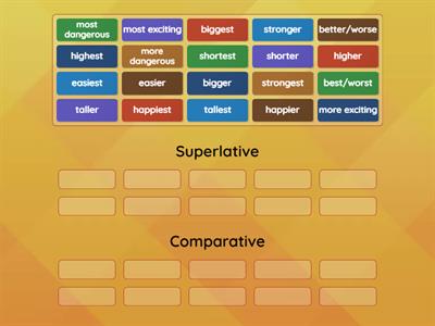 Comparative and superlative adjectives 