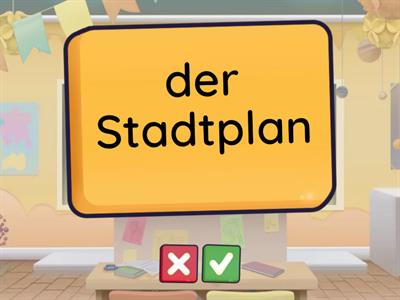 Флэш-карты Orientierung in der Stadt