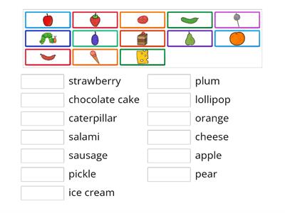 The very hungry caterpillar Matching