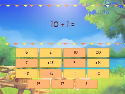 Addition facts to 20