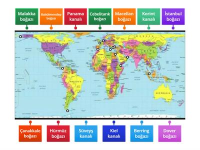 Dünyadaki boğaz ve kanallar