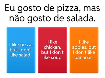 English Basic Preferences Quiz