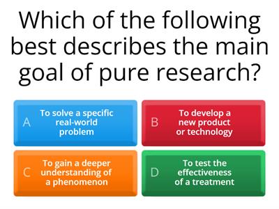 Pure vs Applied Research 